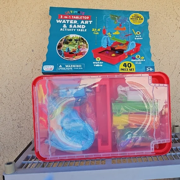 Chuckle & Roar 3-in-1 Red and Blue Activity Table - Picture 6 of 6